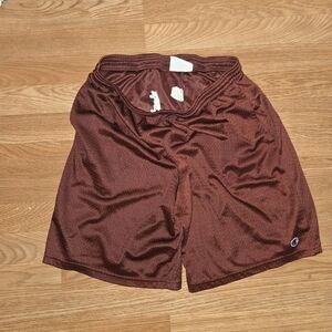 Champion Burgundy Mesh Shorts